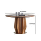 Round Dining Table Set 1/3/4/5/7 Pcs Ash Solid Wood Dining Table and Chairs