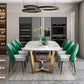 Contemporary Sintered Stone Rectangle Table Set 1/2/3/4/7/8 Pieces Dining Set for Home