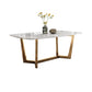 Contemporary Sintered Stone Rectangle Table Set 1/2/3/4/7/8 Pieces Dining Set for Home