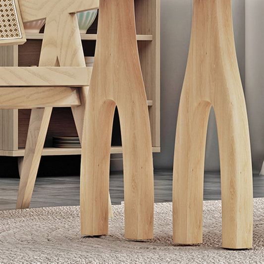 Moderna 1/2/3/4/5 piezas Rectangle Juego de comedor de madera maciza mesa de comedor de madera maciza con sillas