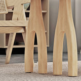 モダンな1/2/3/4/5ピース長方形のダイニングセット椅子付きソリッドウッドダイナーテーブル