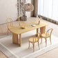 Modern 1/3/4/5/7 Pieces Rectangle Dining Set Solid Wood Dinette Table with Chairs 5 Pieces: Table, 4 Chairs Clearhalo 'Dining Room Sets' 'Dining Tables & Seating' 'dining_room_set' 'furn' 'furn_dining_room_set' 'Furniture' 'Kitchen & Dining Furniture' 5927133