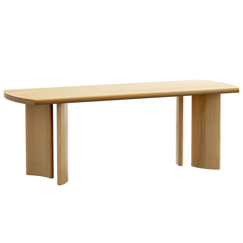 Modern 1/3/4/5/7 Pieces Rectangle Dining Set Solid Wood Dinette Table with Chairs Wood 86.6"L x 35.4"W Clearhalo 'Dining Room Sets' 'Dining Tables & Seating' 'dining_room_set' 'furn' 'furn_dining_room_set' 'Furniture' 'Kitchen & Dining Furniture' 5927138