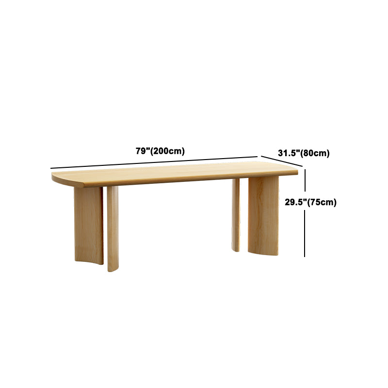 Modern 1/3/4/5/7 Pieces Rectangle Dining Set Solid Wood Dinette Table with Chairs Clearhalo 'Dining Room Sets' 'Dining Tables & Seating' 'dining_room_set' 'furn' 'furn_dining_room_set' 'Furniture' 'Kitchen & Dining Furniture' 5927148