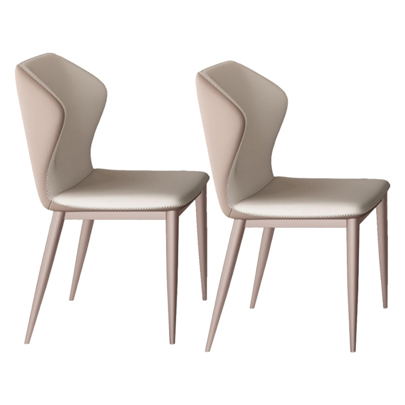 Contemporary Stone Dining Table Set 1/2/5/7 Pieces Dining Set for Home Use 2 Brown Chairs Clearhalo 'Dining Room Sets' 'Dining Tables & Seating' 'dining_room_set' 'furn' 'furn_dining_room_set' 'Furniture' 'Kitchen & Dining Furniture' 5927164