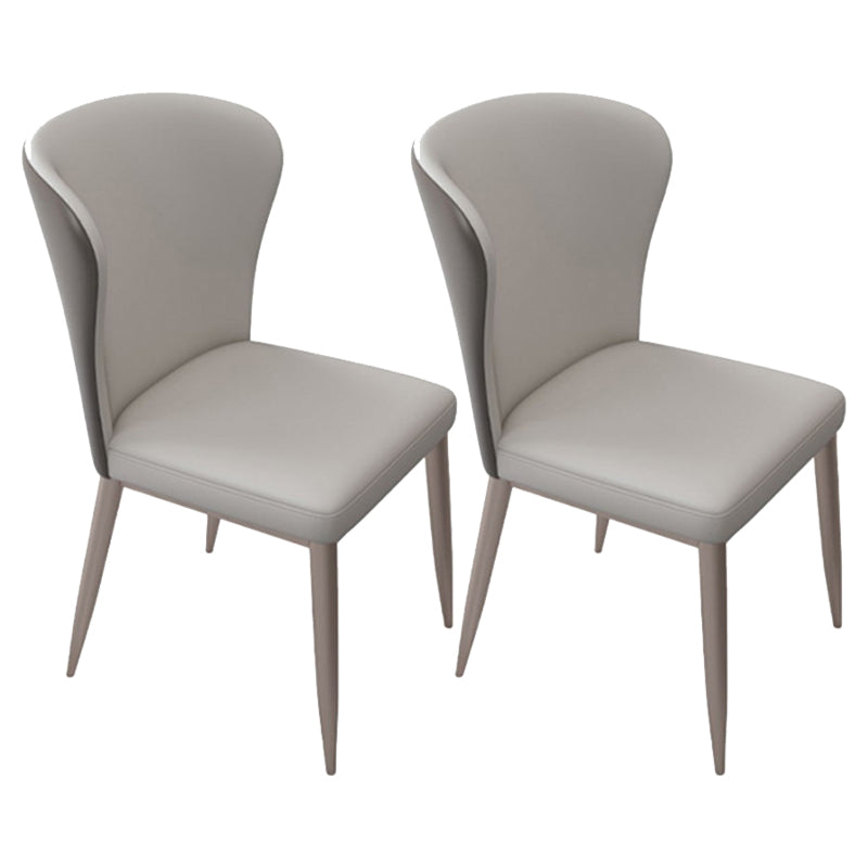 Contemporary Stone Dining Table Set 1/2/5/7 Pieces Dining Set for Home Use 2 Grey Chairs Clearhalo 'Dining Room Sets' 'Dining Tables & Seating' 'dining_room_set' 'furn' 'furn_dining_room_set' 'Furniture' 'Kitchen & Dining Furniture' 5927165