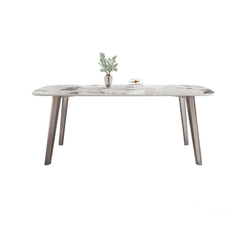 Contemporary Stone Dining Table Set 1/2/5/7 Pieces Dining Set for Home Use Clearhalo 'Dining Room Sets' 'Dining Tables & Seating' 'dining_room_set' 'furn' 'furn_dining_room_set' 'Furniture' 'Kitchen & Dining Furniture' 5927169