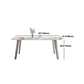 Contemporary Stone Dining Table Set 1/2/5/7 Pieces Dining Set for Home Use Clearhalo 'Dining Room Sets' 'Dining Tables & Seating' 'dining_room_set' 'furn' 'furn_dining_room_set' 'Furniture' 'Kitchen & Dining Furniture' 5927175