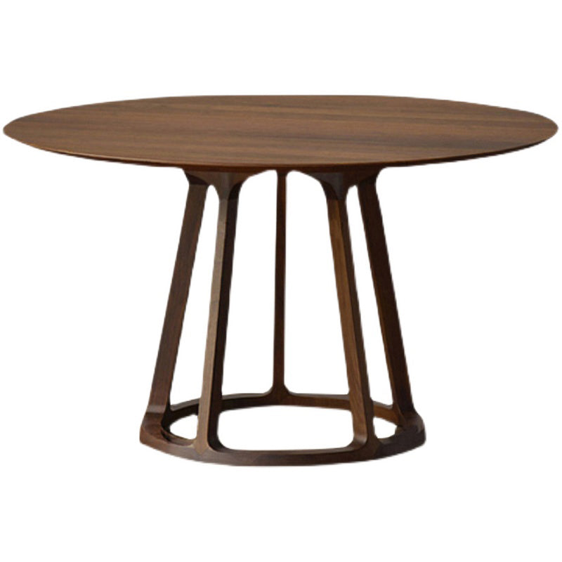 Mesa de comedor redonda moderna, mesa de comedor de madera maciza de 1/2/5 piezas con sillas