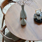 Mesa de comedor redonda moderna, mesa de comedor de madera maciza de 1/2/5 piezas con sillas