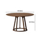 Mesa de comedor redonda moderna, mesa de comedor de madera maciza de 1/2/5 piezas con sillas
