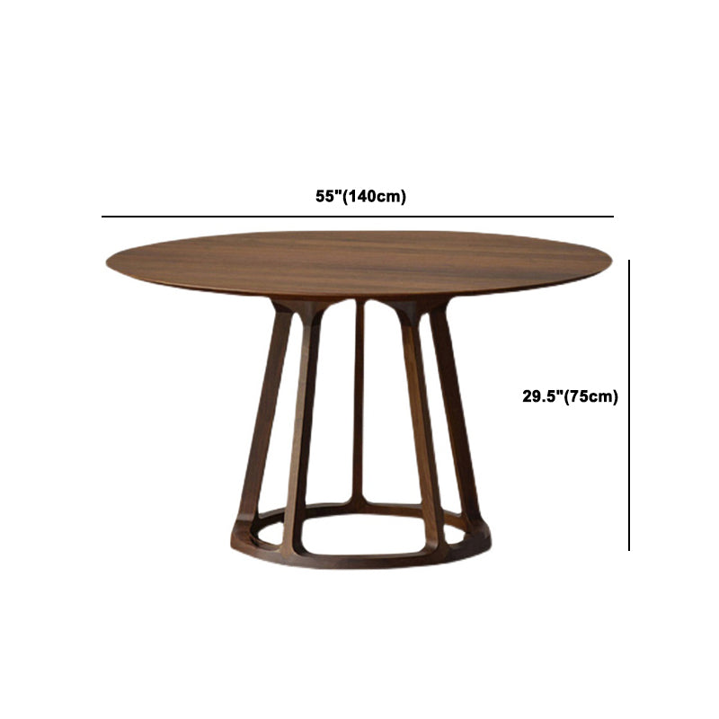 Mesa de comedor redonda moderna, mesa de comedor de madera maciza de 1/2/5 piezas con sillas