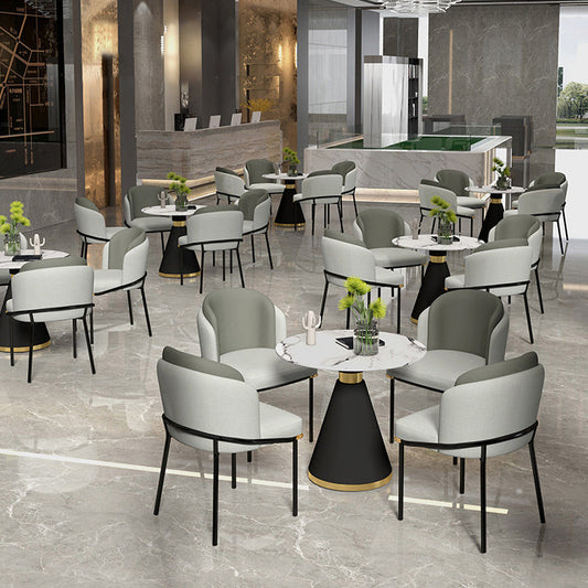 Mesa de comedor de piedra sinterizada Glam Ronda 1/2/5 piezas de mesa de comedor para uso en el hogar