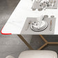 Contemporary Rectangle Table Set 1/2/5 Pieces Dining Set for Home