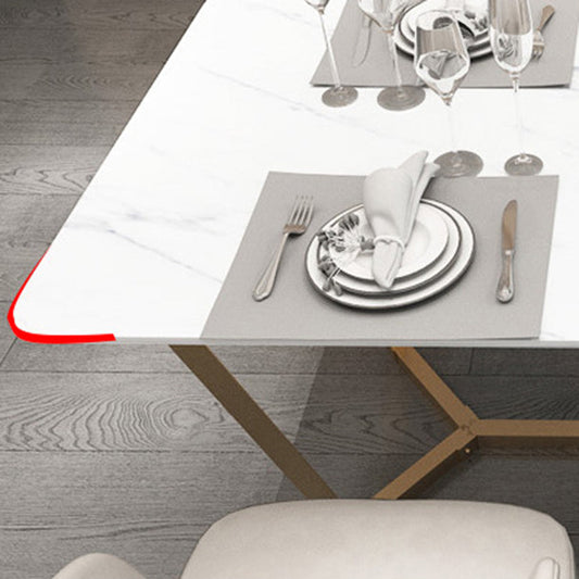 Juego de mesa rectángulo contemporáneo 1/2/5 Piezas de comedor para el hogar