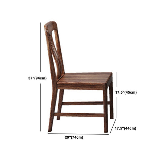 ソリッドウッドダイニングセット1/2/5/7 PCSスラットバックチェア付きラウンドダイニングテーブル