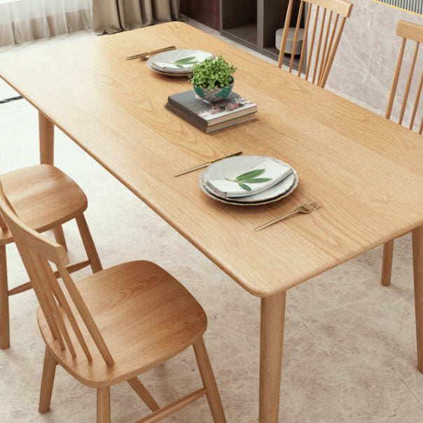 Traditional 1/2/5/7 Pieces Rectangle Dining Set Solid Wood Dining Room Table with Chairs Clearhalo 'Dining Room Sets' 'Dining Tables & Seating' 'dining_room_set' 'furn' 'furn_dining_room_set' 'Furniture' 'Kitchen & Dining Furniture' 5927273