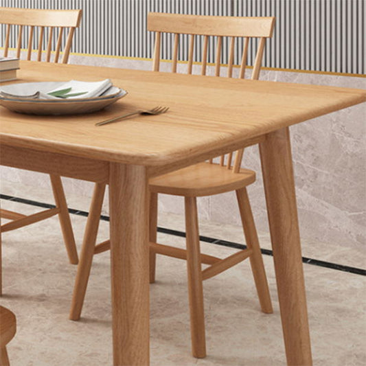 Traditional 1/2/5/7 Pieces Rectangle Dining Set Solid Wood Dining Room Table with Chairs Clearhalo 'Dining Room Sets' 'Dining Tables & Seating' 'dining_room_set' 'furn' 'furn_dining_room_set' 'Furniture' 'Kitchen & Dining Furniture' 5927274