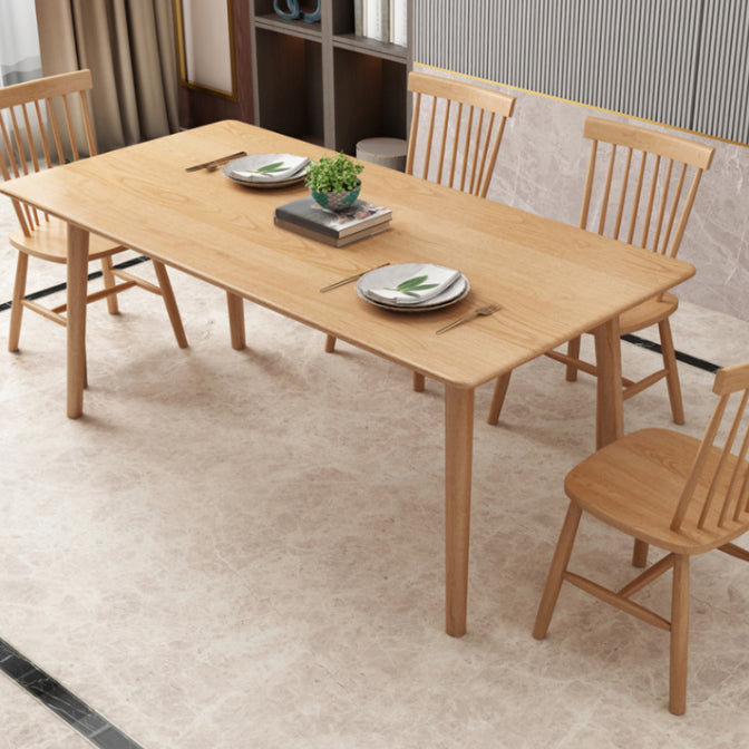Traditional 1/2/5/7 Pieces Rectangle Dining Set Solid Wood Dining Room Table with Chairs Clearhalo 'Dining Room Sets' 'Dining Tables & Seating' 'dining_room_set' 'furn' 'furn_dining_room_set' 'Furniture' 'Kitchen & Dining Furniture' 5927276