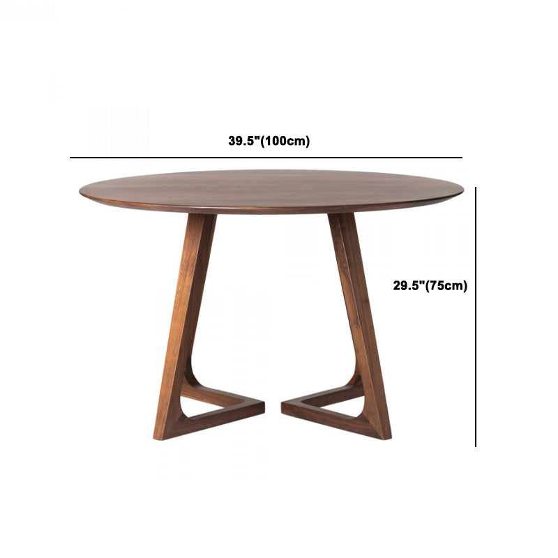 Modern 1/2/4/5 Pieces Round Dining Set Solid Wood Dinette Table with Wood Chairs