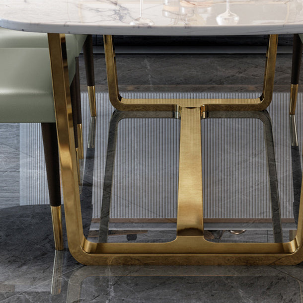 Ensemble de table rectangle contemporain 1/4/5/7 Pièces Pièces Ensemble de restauration pour la maison