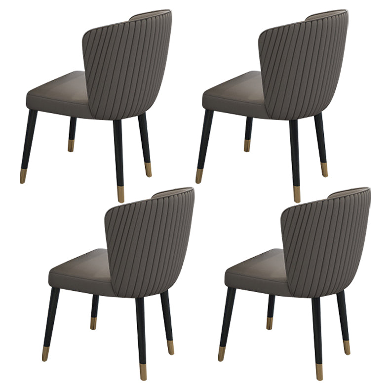 Contemporary Style Rectangle Table Set 1/4/5/7 Pieces Dining Set for Home 4 Grey Chairs Clearhalo 'Dining Room Sets' 'Dining Tables & Seating' 'dining_room_set' 'furn' 'furn_dining_room_set' 'Furniture' 'Kitchen & Dining Furniture' 5927347