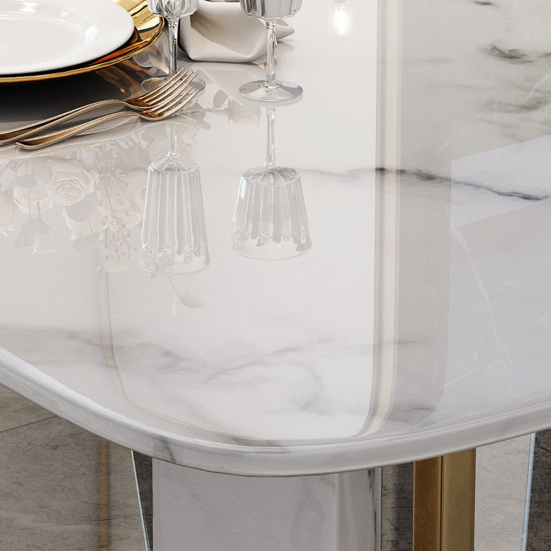 Contemporary Style Rectangle Table Set 1/4/5/7 Pieces Dining Set for Home Clearhalo 'Dining Room Sets' 'Dining Tables & Seating' 'dining_room_set' 'furn' 'furn_dining_room_set' 'Furniture' 'Kitchen & Dining Furniture' 5927353