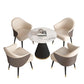 Glam Style Sintered Stone Dining Set Round 1/2/5 Pieces Dining Set for Home Use Clearhalo 'Dining Room Sets' 'Dining Tables & Seating' 'dining_room_set' 'furn' 'furn_dining_room_set' 'Furniture' 'Kitchen & Dining Furniture' 5927370