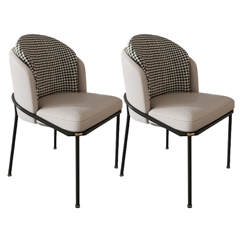 Glam Style Sintered Stone Dining Set Round 1/2/5 Pieces Dining Set 2 Beige Chairs Clearhalo 'Dining Room Sets' 'Dining Tables & Seating' 'dining_room_set' 'furn' 'furn_dining_room_set' 'Furniture' 'Kitchen & Dining Furniture' 5927379