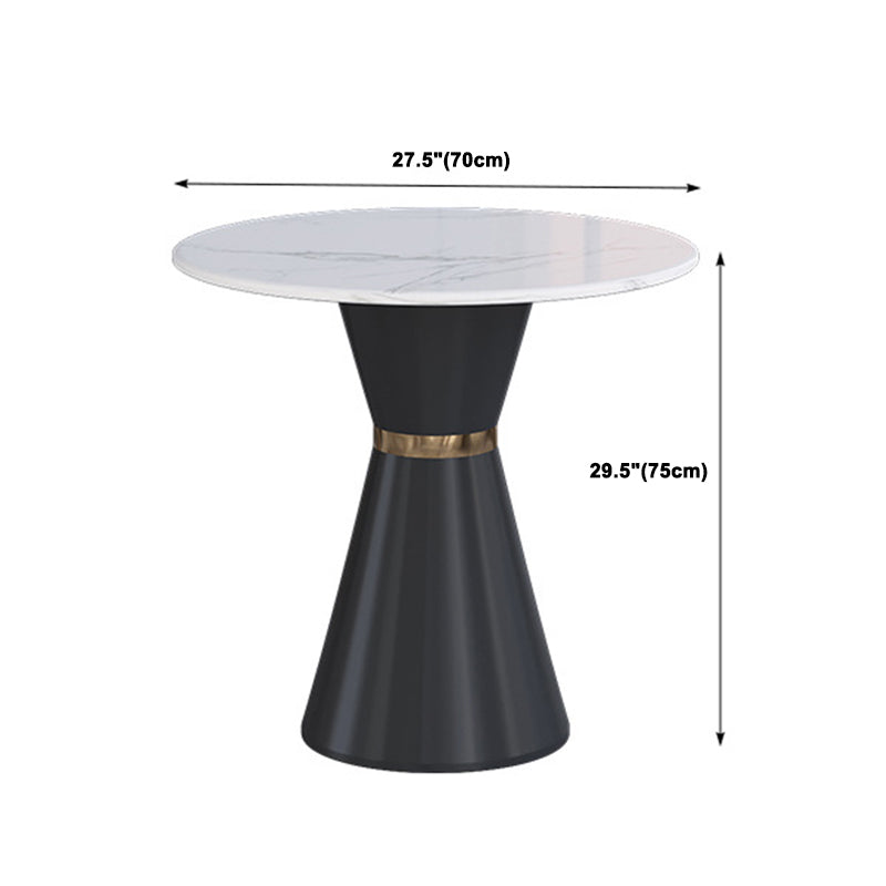 Eigentijdse faux marmeren eettafel set rond 1/2/3/4/5 stukken dinerset voor thuisgebruik