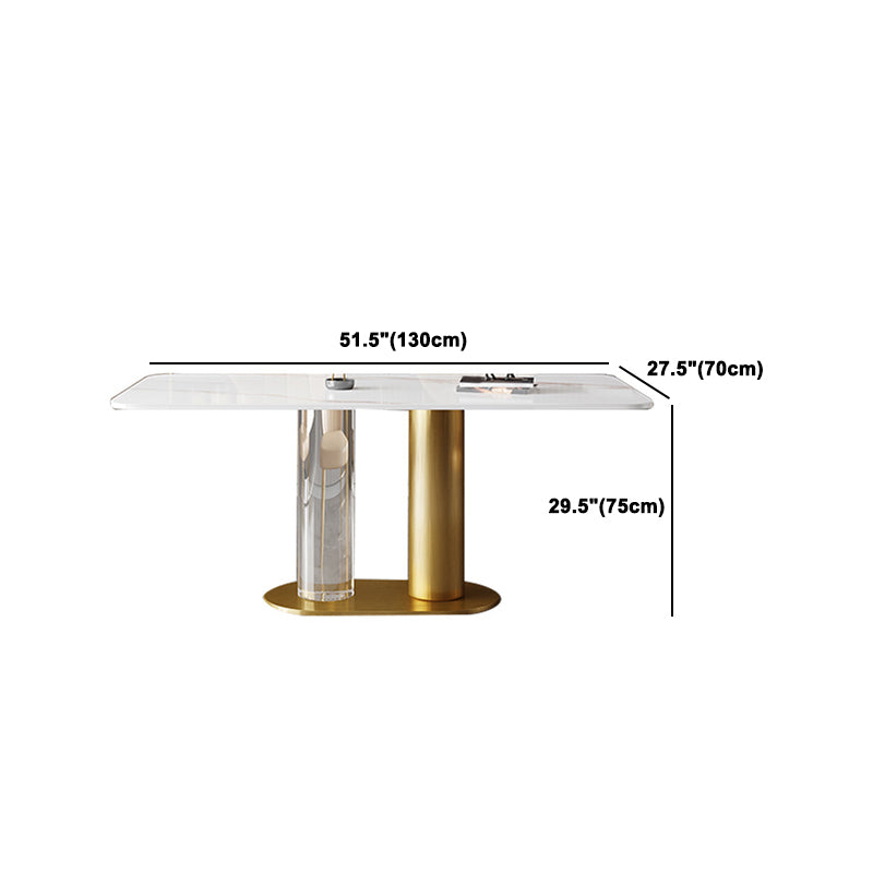 Juego de mesa de comedor de piedra rectangular moderna, juego de comedor de 1/3/4/5/7 piezas para uso doméstico