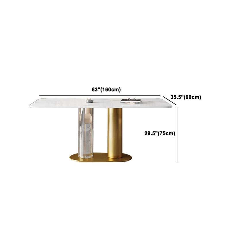 Juego de mesa de comedor de piedra rectangular moderna, juego de comedor de 1/3/4/5/7 piezas para uso doméstico