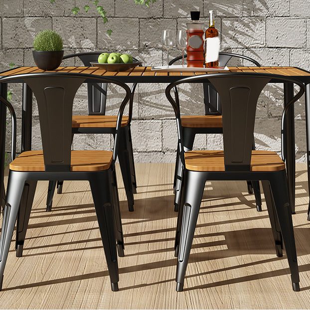 Rectangle Dining Table Set 1/2/7 Pcs Modern Dining Chairs with Metal Frame Clearhalo 'Dining Room Sets' 'Dining Tables & Seating' 'dining_room_set' 'furn' 'furn_dining_room_set' 'Furniture' 'Kitchen & Dining Furniture' 5927466