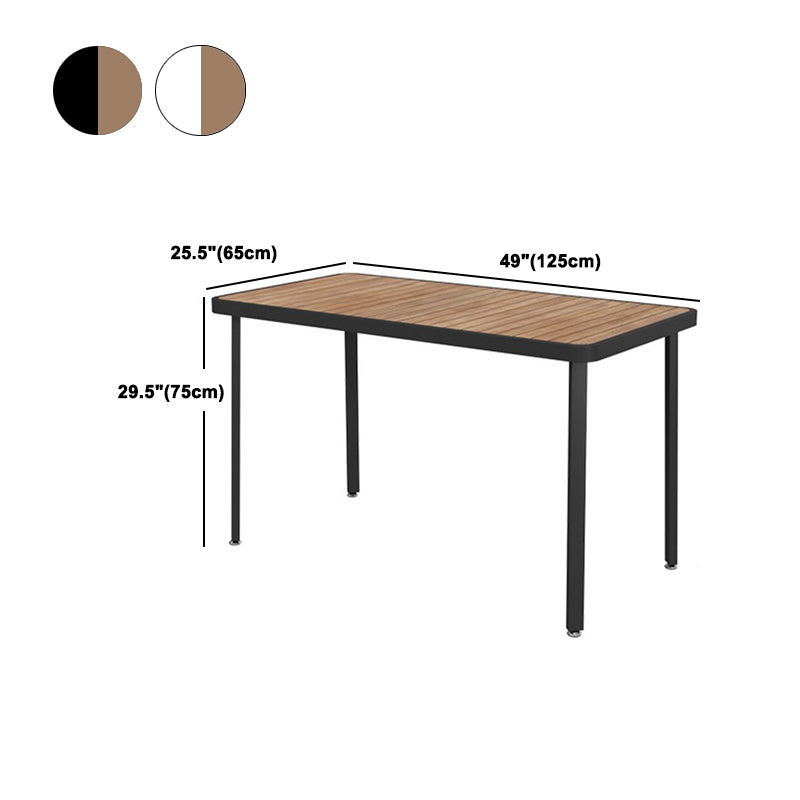 Table à manger rectangle Ensemble 1/2/7 PCS Chaises de restauration modernes avec cadre en métal