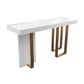 Ensemble de table de bar Glam 1/5 pièces, table de comptoir rectangulaire en pierre avec tabourets hauts pour balcon