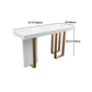 Ensemble de table de bar Glam 1/5 pièces, table de comptoir rectangulaire en pierre avec tabourets hauts pour balcon