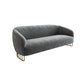 29.52" Wide Sofa for Living Room Sloped Arm Sofa with Metal Frame 70.9"L x 29.5"W x 29.5"H Grey Clearhalo 'furn' 'furn_sofas' 'Furniture' 'Living Room Furniture' 'Sofa' 'sofas' 5931105