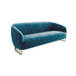 29.52" Wide Sofa for Living Room Sloped Arm Sofa with Metal Frame 70.9"L x 29.5"W x 29.5"H Blue Clearhalo 'furn' 'furn_sofas' 'Furniture' 'Living Room Furniture' 'Sofa' 'sofas' 5931109