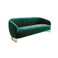 29.52" Wide Sofa for Living Room Sloped Arm Sofa with Metal Frame 70.9"L x 29.5"W x 29.5"H Green Clearhalo 'furn' 'furn_sofas' 'Furniture' 'Living Room Furniture' 'Sofa' 'sofas' 5931110