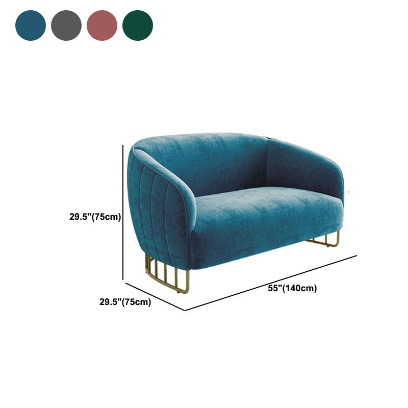 29.52" Wide Sofa for Living Room Sloped Arm Sofa with Metal Frame Clearhalo 'furn' 'furn_sofas' 'Furniture' 'Living Room Furniture' 'Sofa' 'sofas' 5931112