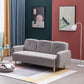 Fabric Sofa 29.92" High Recessed Arm Sofa with 3-seater for Apartment