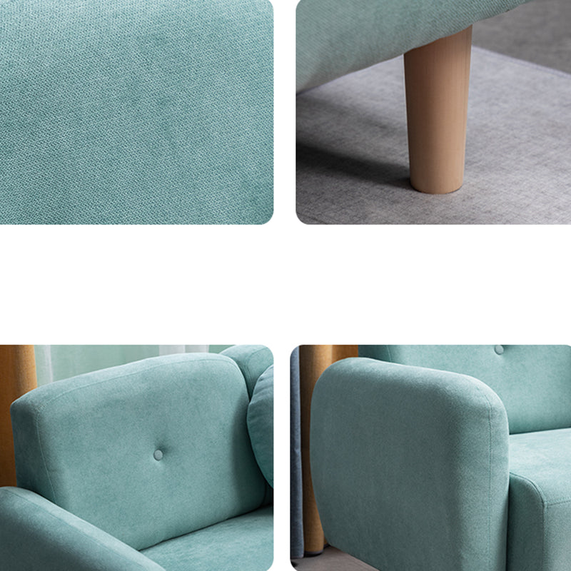 Fabric Sofa 29.92" High Recessed Arm Sofa with 3-seater for Apartment