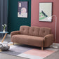 Fabric Sofa 29.92" High Recessed Arm Sofa with 3-seater for Apartment