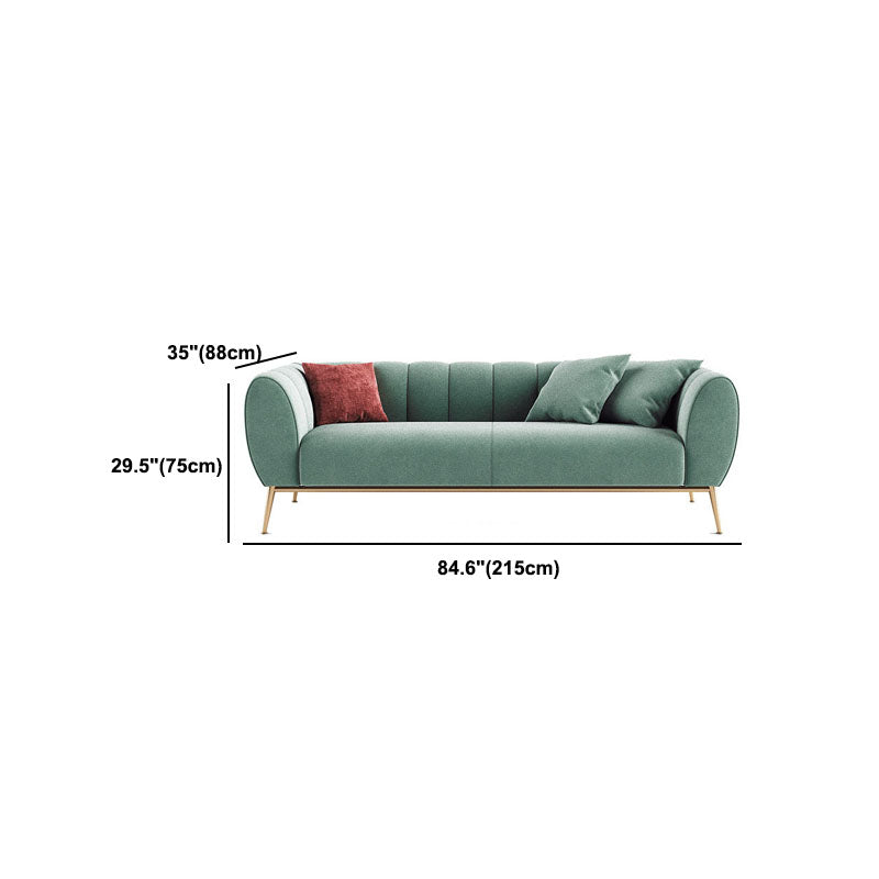 Fabric Sofa with Pillow Sewn Back and Tuxedo Arm for Living Room Clearhalo 'furn' 'furn_sofas' 'Furniture' 'Living Room Furniture' 'Sofa' 'sofas' 5931141