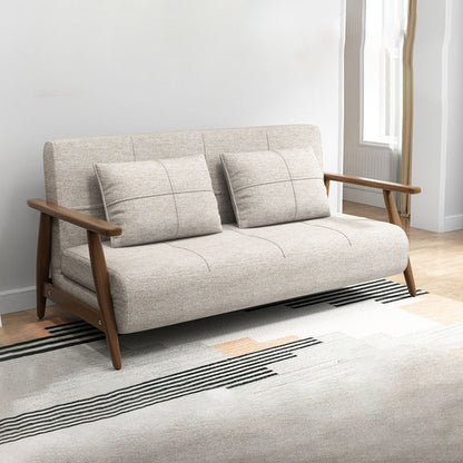 Convertible Sofa Square Arm Tight Back Sofa Bed 34.65 Inch Wide