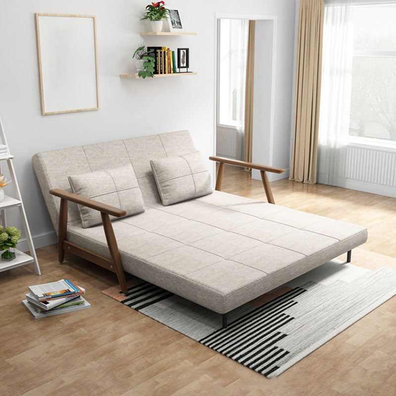 Convertible Sofa Square Arm Tight Back Sofa Bed 34.65 Inch Wide