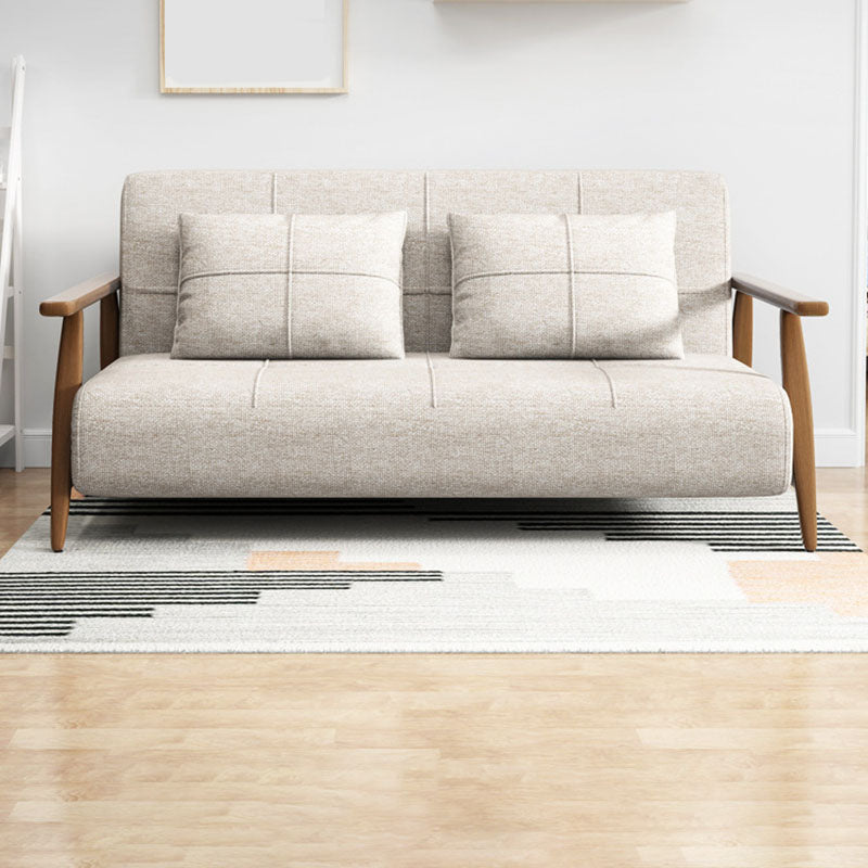 Convertible Sofa Square Arm Tight Back Sofa Bed 34.65 Inch Wide