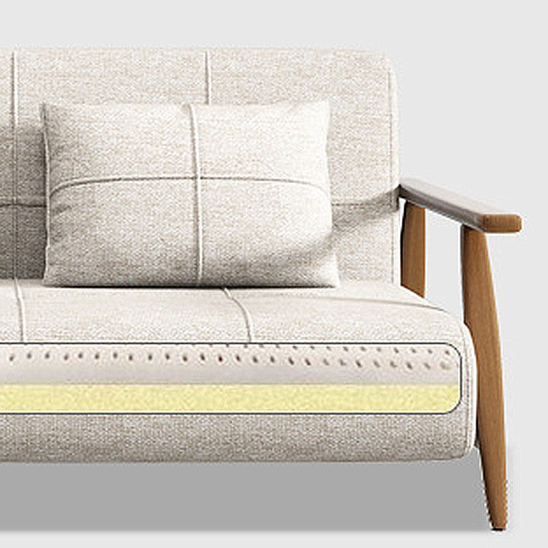 Convertible Sofa Square Arm Tight Back Sofa Bed 34.65 Inch Wide