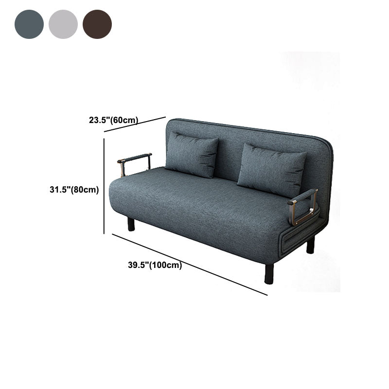 Divano letto in tessuto con retro stretto 23,62 pollici di larghezza per soggiorno