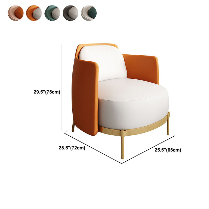 Curved Faux Leather Sofa with Tight Back for Living Room Modern Style Clearhalo 'furn' 'furn_sofas' 'Furniture' 'Living Room Furniture' 'Sofa' 'sofas' 5931251